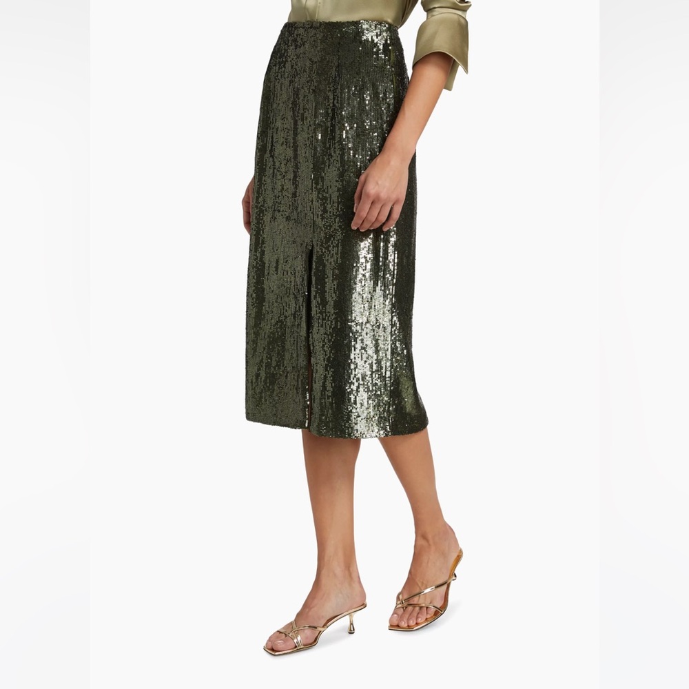 TWP Fishscale Ladylike Sequined Midi-Skirt NWT - Picture 4 of 10